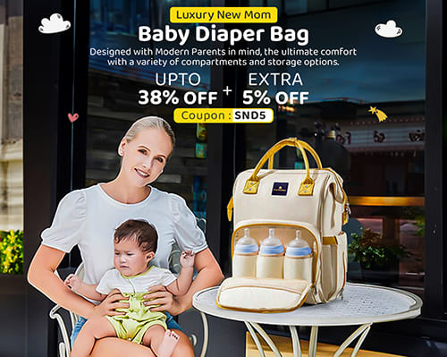 Luxury New Mom Baby Diaper Bag