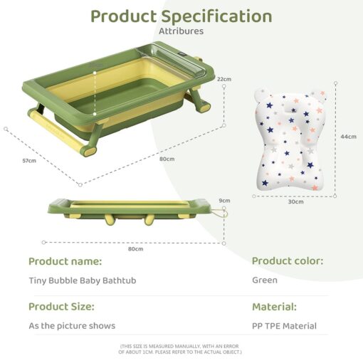 Specification of Baby Bath Tub