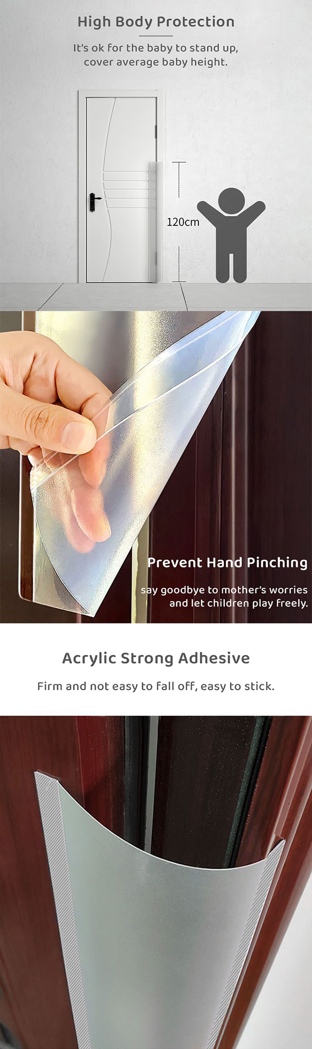 Baby Finger Anti Pinch Safety Door Guards large