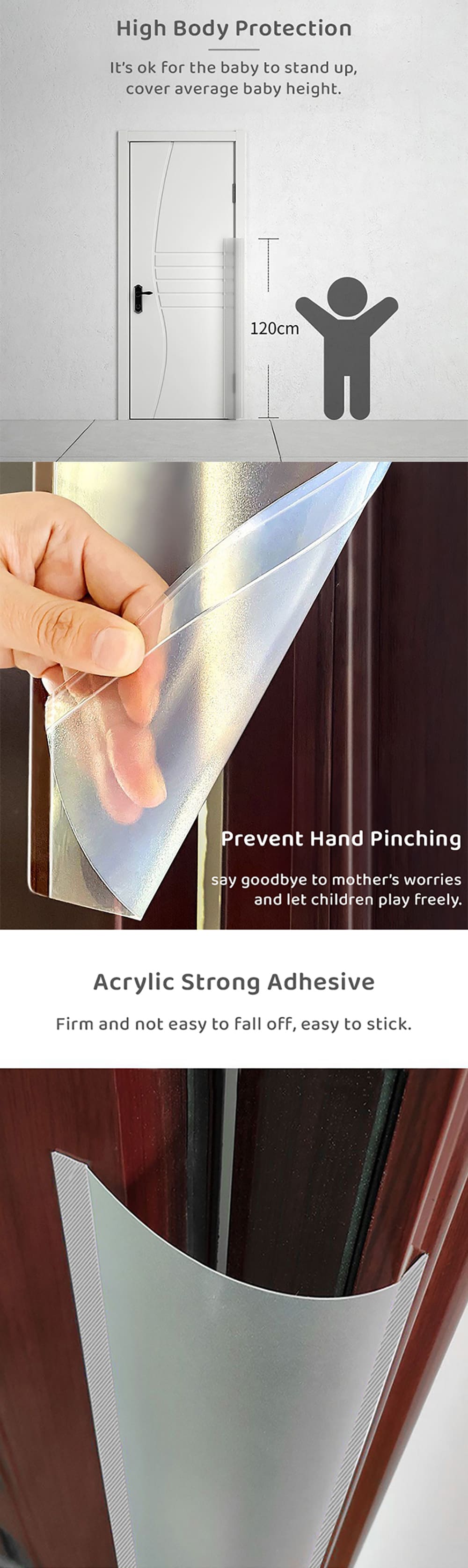 Baby Finger Anti Pinch Safety Door Guards Small