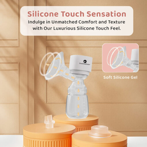 Breast pump with Silicone Touch Sensation