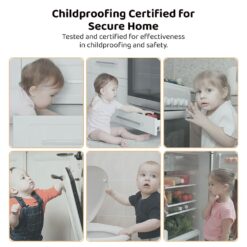 Childproofing certified for secure home Large safety lock Flexible and secure locking system