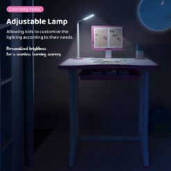 Kids Study Table with Adjustable Lamp