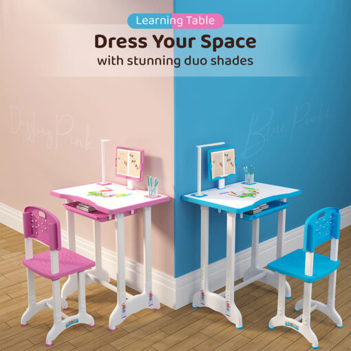 Kids Study Table with Duo Shades