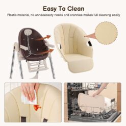 Royal Baby High Chair with Easy to Clean Design