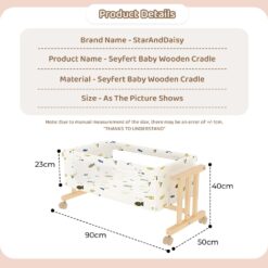 Specification of Baby Sayfert Wooden Cot