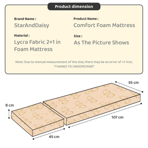 Specification of Baby Wooden Cot Expandable Mattress