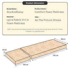 Specification of Baby Wooden Cot Mattress with Extension