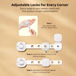 adjustable locks for every corner Large safety lock