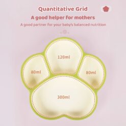 baby suction plate with quantitative grids