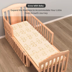 Baby Wooden Cot Mattress with Extension
