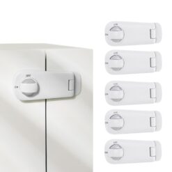 StarAndDaisy Child Safety Door Lock for Drawer Latch Cabinet Refrigerator Cabinet Sliding Door Anti Open Children Lock - Set of 6