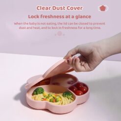 clear dust cover by lid of the suction plate