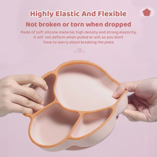 highly elastic and flexible baby suction plates