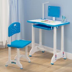 StarAndDaisy Kids Study Table and Chair Set for Students and Children of 3 to 10 Years Age with LED Light