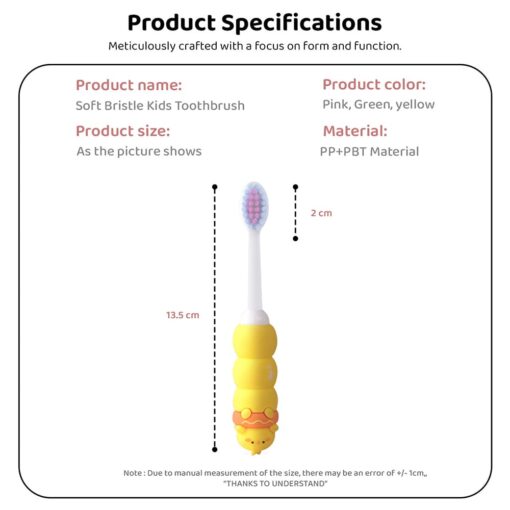 Specification of Soft Bristle Toothbrush for Children