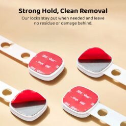 strong hold clean removal Large safety lock Flexible and secure locking