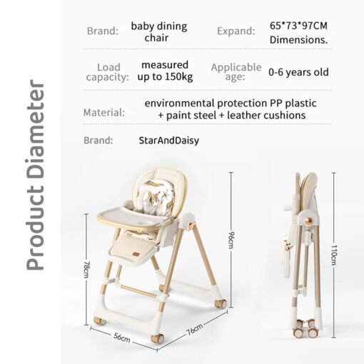 Baby Dining Chair-Product Dimension
