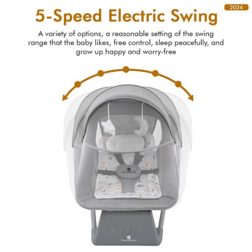 5-Speed Swing Electric Baby Rocker