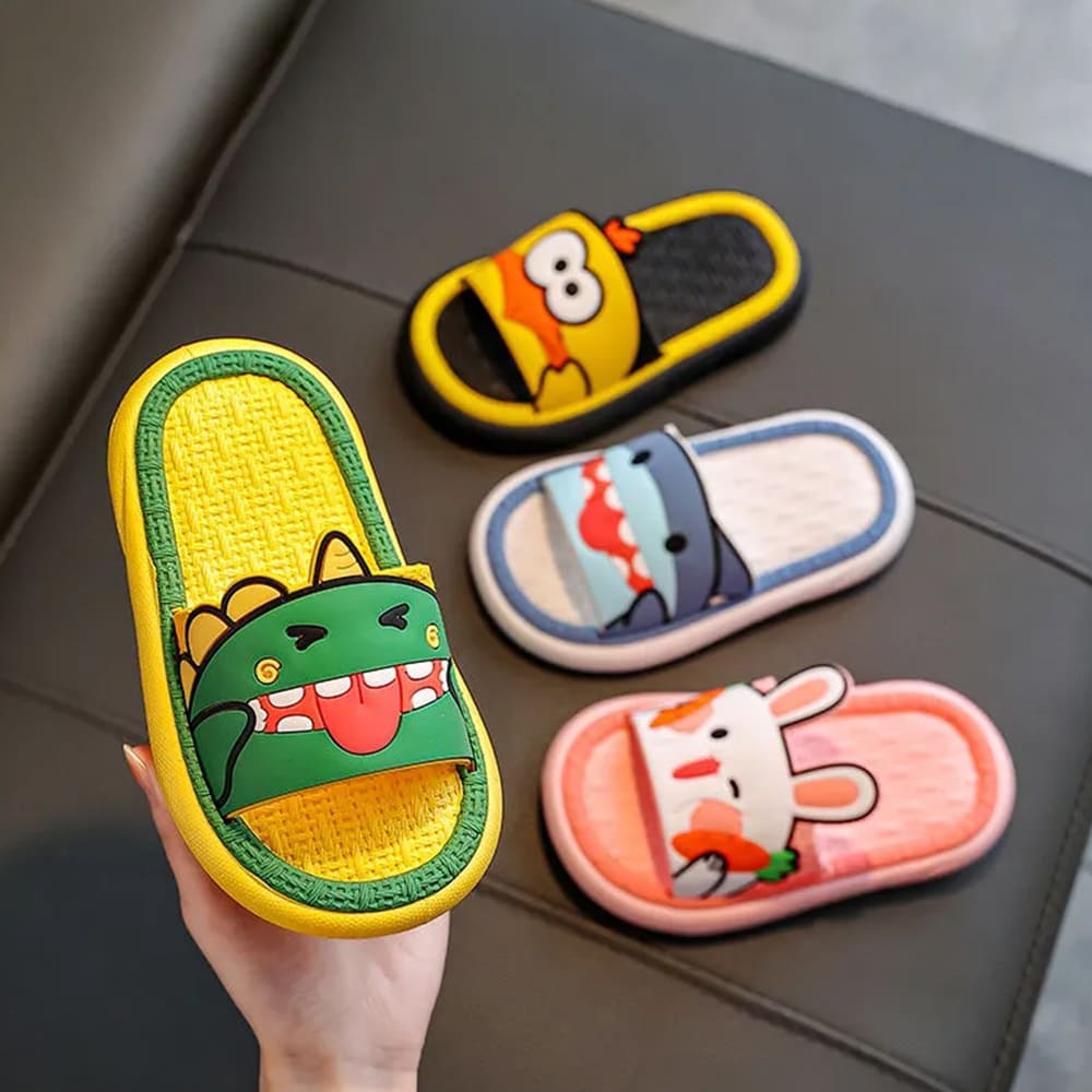 Summer Children's Slippers Cute Cartoon Animals Fruit Slippers Breathable  Comfortable Non-slip Soft Home Slippers Shoes Kids - Slippers - AliExpress