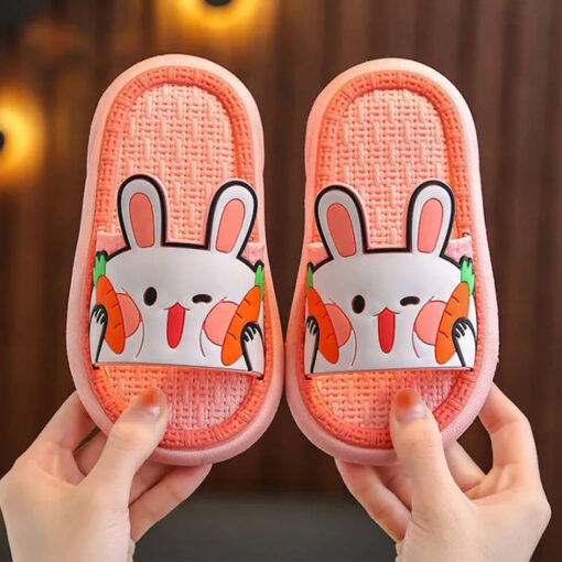 StarAndDaisy Slippers for Boys and Girls, Indoor & Outdoor footwear Wear for kids - JH-515-PK-WHv