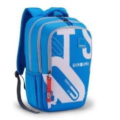 American Tourister Casual School Bags, 29.5 Ltr, 3 Full Compartments, Dobby Polyester Trendy Backpack - Sest 3.0 Blue01