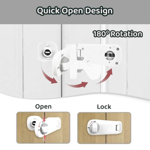 Child Safety Door lock with Quick Open Design