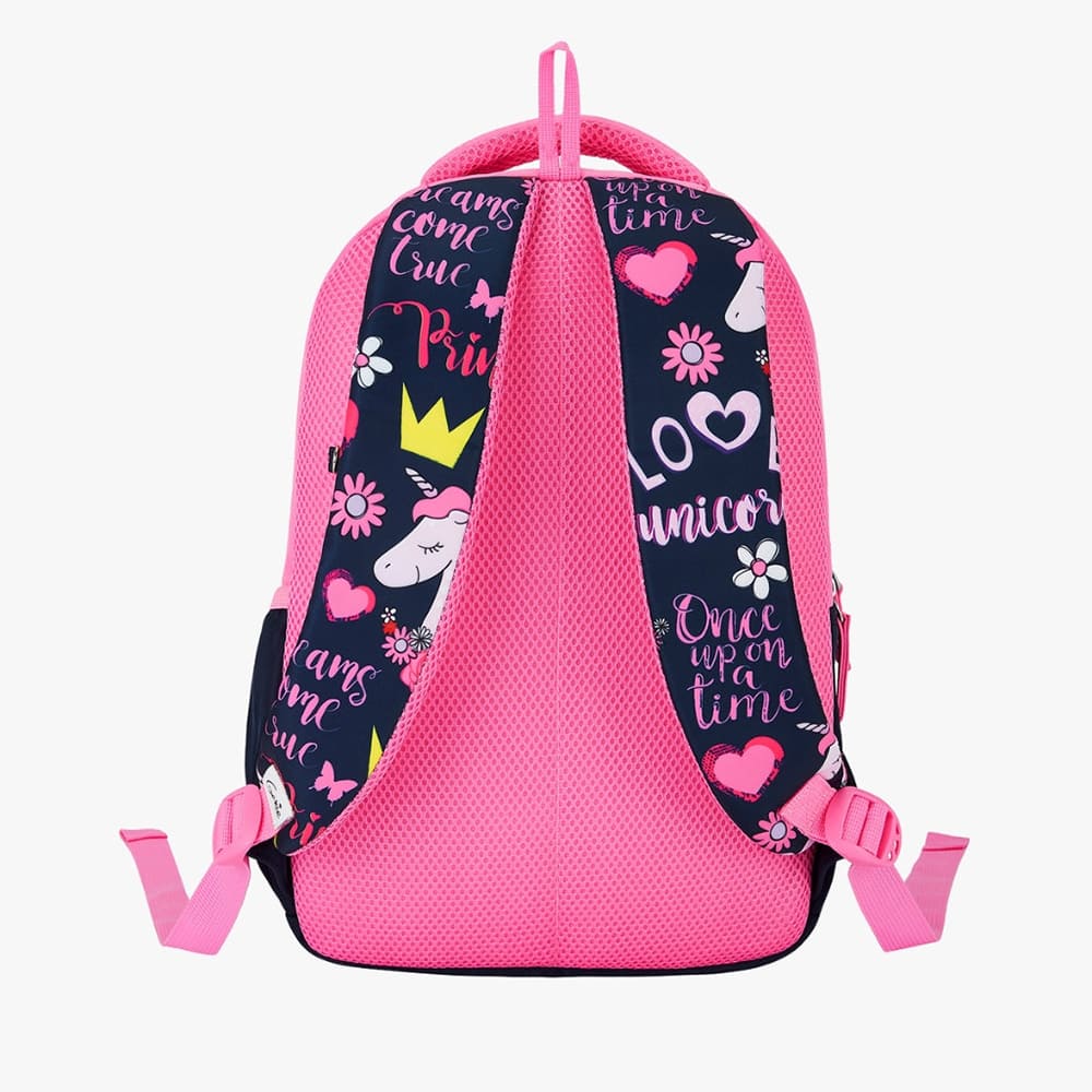 easy to clean school bags Unicorn Love Navy blue 5
