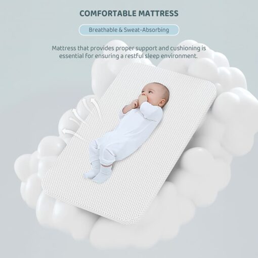 electric baby crib with comfortable mattress-8