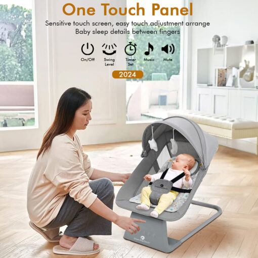 Electric Baby Rocker Cradle with one Touch Panel