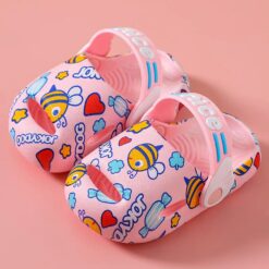 StarAndDaisy Printed Clogs for Boys, Cute Summer House Wear Slippers for Boys & Girls - JH-888-PINK