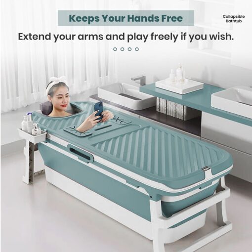 Keep Your Hands Free Bathing with Mega Bath Tub