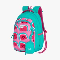 Genie Fruity Kids School Bag, Toddlers Spacious Backpack with Adjustable Padded Straps - Teal