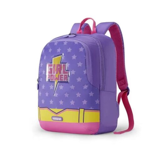 American Tourister Cool kids backpack, 14Lt Children's Backpack With Polyester Fabric  - Swiddle 3.0 Power Purple