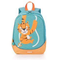 American Tourister Animal Print Kids School Backpack With Polyester Fabric, 2 Organizational Pockets 15 Ltrs - Zoodle 3.0 Tiger Green