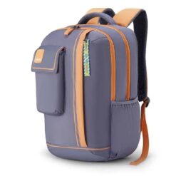 American Tourister Casual Student Bags, 29.5 Ltr, 3 Full Compartments, Dobby Polyester Fashionable Design Backpack - Sest 3.0 Grey