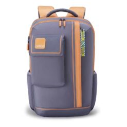 American Tourister Casual Student Bags, 29.5 Ltr, 3 Full Compartments, Dobby Polyester Fashionable Design Backpack - Sest 3.0 Grey
