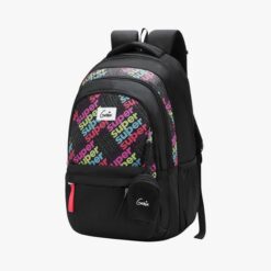 Genie Avery Premium Children's Backpack With Laptop Sleeve, Water Resistant, and Extra Padding Shoulder Straps - 36L Black