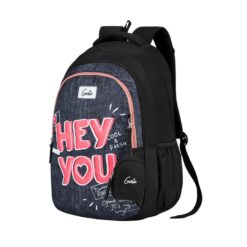 Genie You Shoulder School Bag for Children, Waterproof & Adjustable Straps Backpack for Girls & Boys - Black