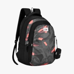Genies Sage Waterproof School Backpack, Everyday Toddlers School Bag with Adjustable Padded Straps - Black