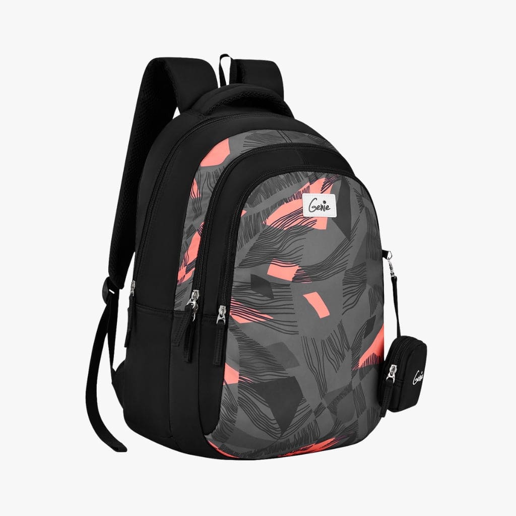 Plain Black Large Backpack | High School Black Teen Backpack – Alimasy