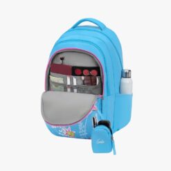 Genie Oliver School Backpacks with Premium Fabric, Comfortable, Laptop Sleeve, and 36L Spacious Bags - Blue