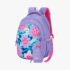 Genie Fluffy Premium Kids School Bag with 3 Compartments, Stylish, Water Resistant & Easy to Carry Backpacks for Boys - Lavender