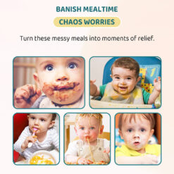 Reusable Silicone Feeding Bibs for Toddlers