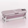 StarAndDaisy Collapsible Bathtub with Temperature Meter - Multifunctional Portable Foldable Camping Indoor Bathtub For Adults - Purple