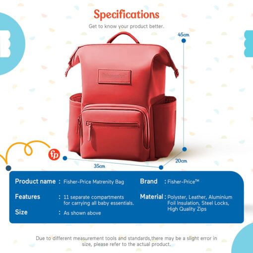 Specification of Travel Friendly Maternity Bag for New Moms