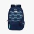 Genie Knots 40L School Backpack for Boys With Large Capacity, Premium Nylon Fabric, and Easy Access Pockets - Navy Blue