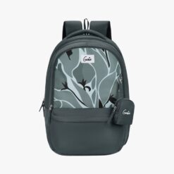 Genie Charlotte 40L School Bags Backpack With Laptop Sleeve, Easy Access Pockets, and 3 Compartments - Charcoal Black
