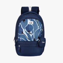 Genie Charlotte 40L School Backpack With Laptop Sleeve, Water Resistance, and 3 Compartments Large Capacity - Navy Blue