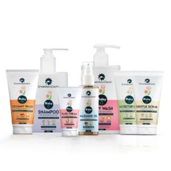 StarAndDaisy Newborn Baby Skin Care Gift Set, Baby oil, Body Wash, Tear-Free Shampoo, & Rash Cream for Gentle Care Pack of 7